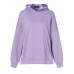 Women Solid Side Zipper Hooded Sweatshirt with Pocket